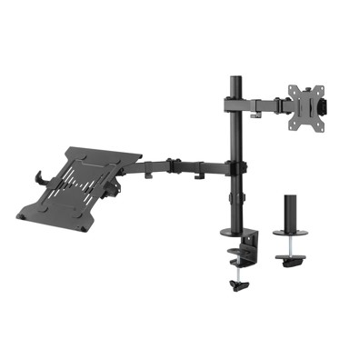 ACT Stalak za monitor AC8305 s nosačem za laptop, 10"-32", crni